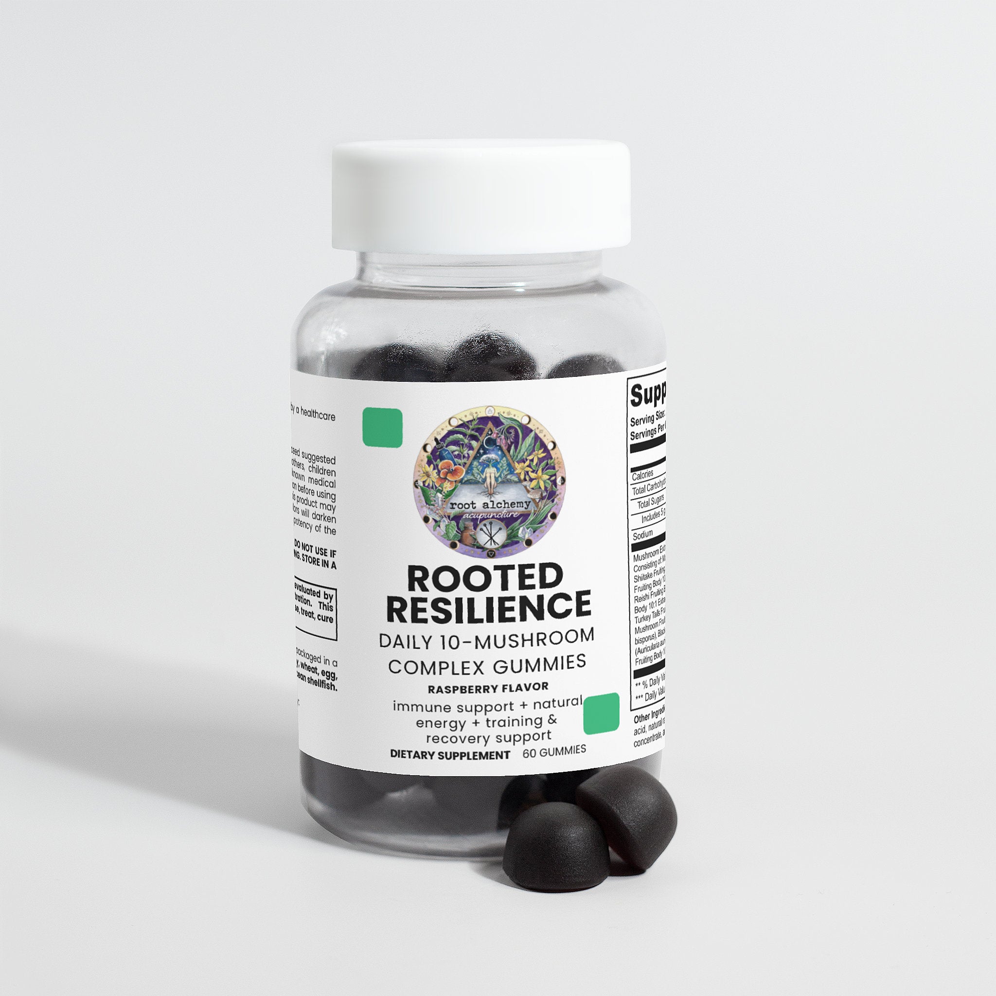 Rooted Resilience: Daily 10-Mushroom Complex Gummies
