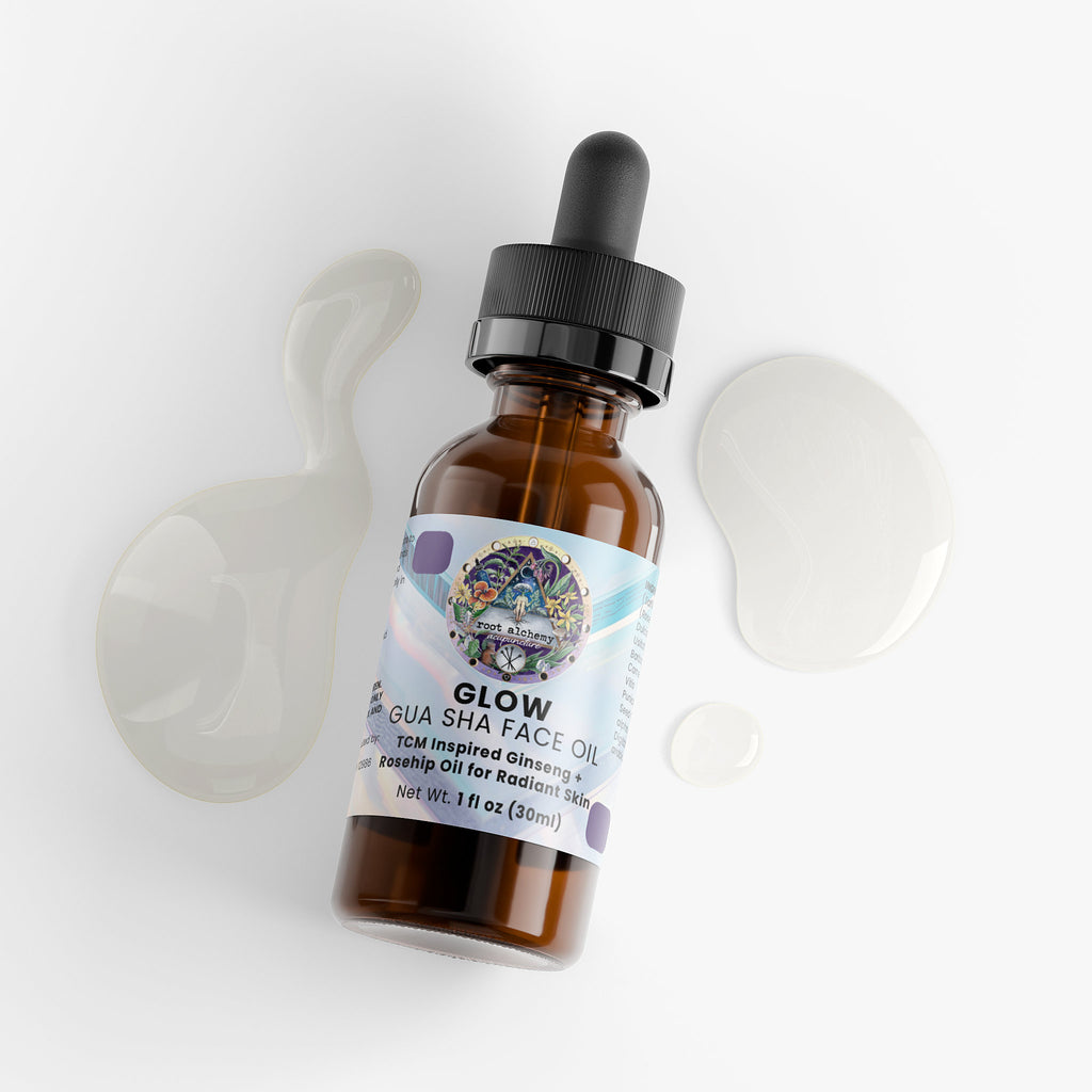 GLOW Gua Sha Face Oil: A TCM Inspired Ginseng + Rosehip Oil for Radiant Skin