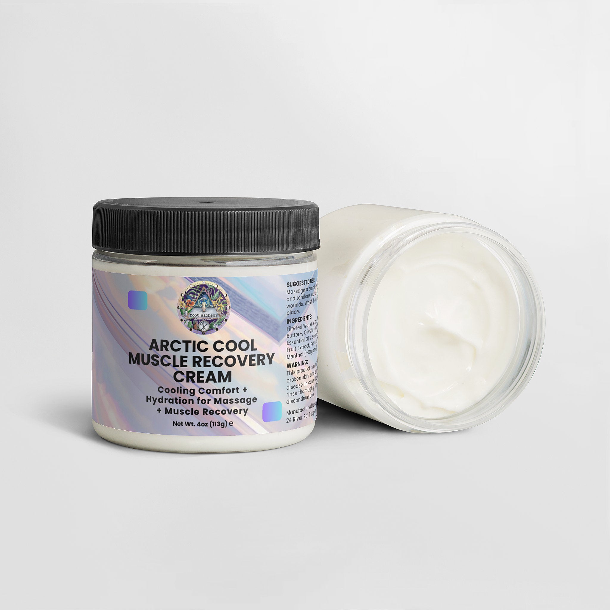 Arctic Cool Muscle Recovery Cream: Cooling Comfort + Hydration for Massage  + Muscle Recovery