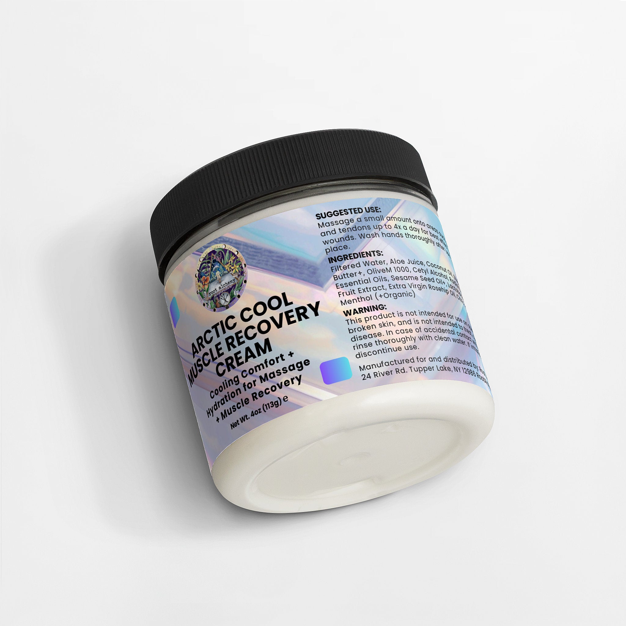 Arctic Cool Muscle Recovery Cream: Cooling Comfort + Hydration for Massage  + Muscle Recovery