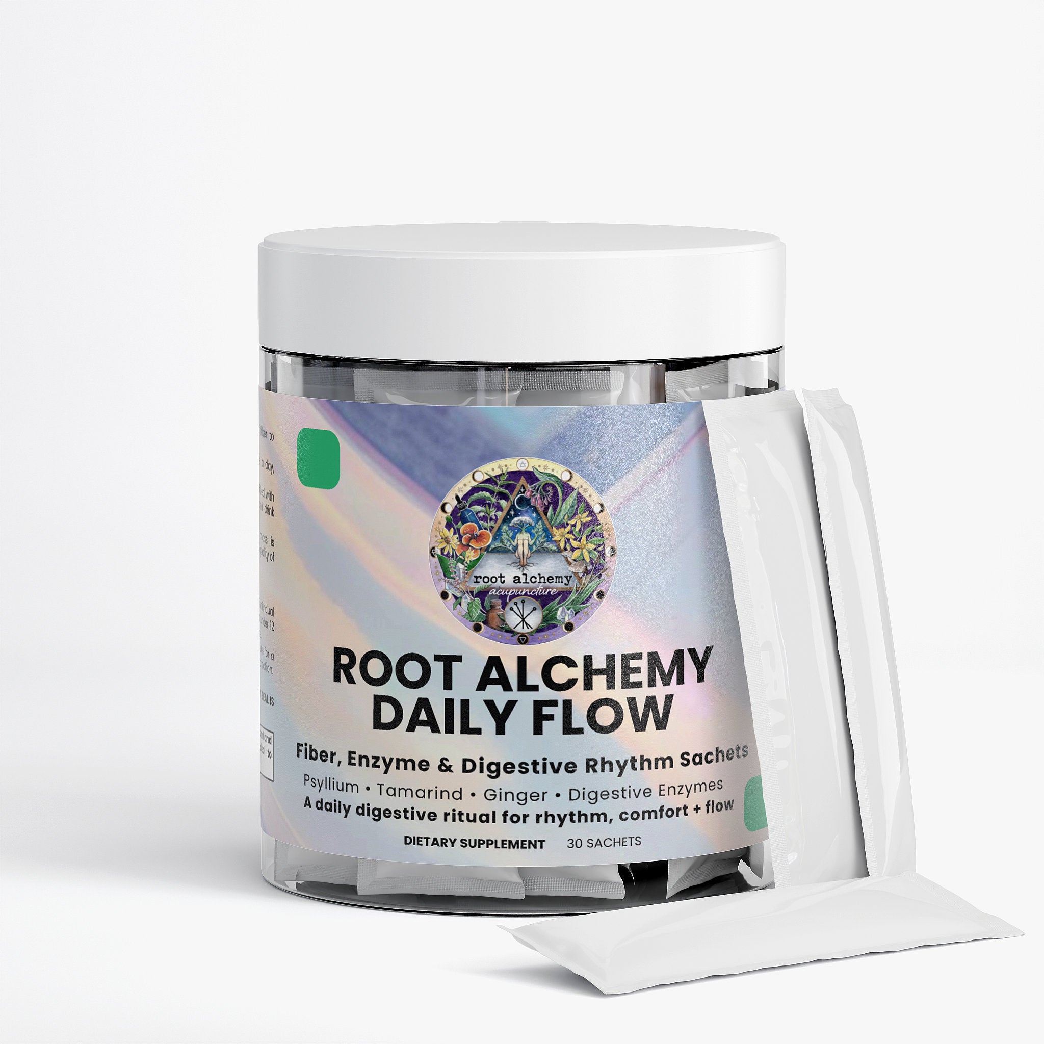 Root Alchemy Daily Flow: Fiber, Enzyme + Digestive Rhythm Sachets