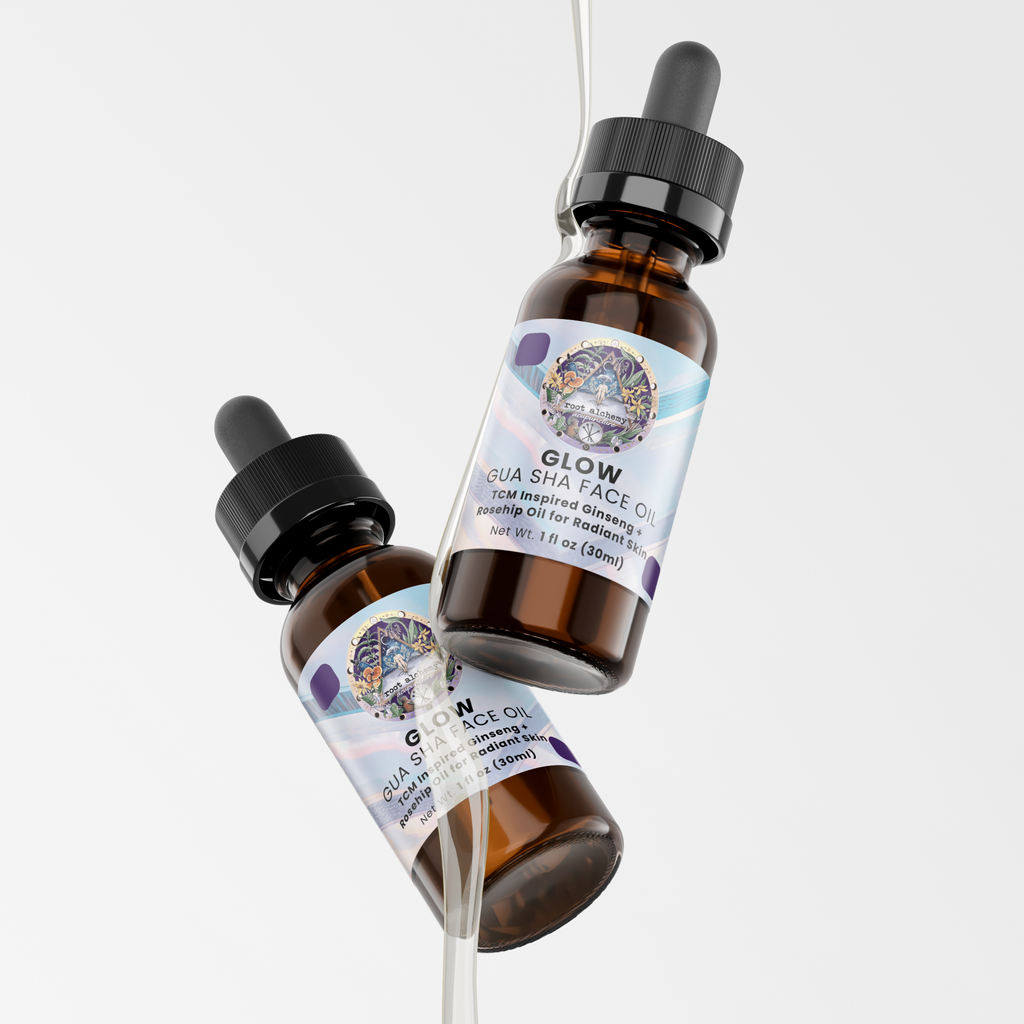 GLOW Gua Sha Face Oil: A TCM Inspired Ginseng + Rosehip Oil for Radiant Skin